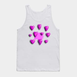 Pink Hearts for You Tank Top